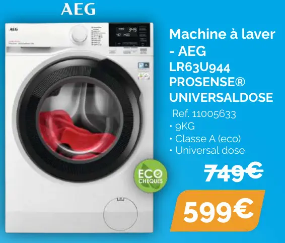 Offre: Machine à laver - AEG LR63U944 PROSENSE® UNIV