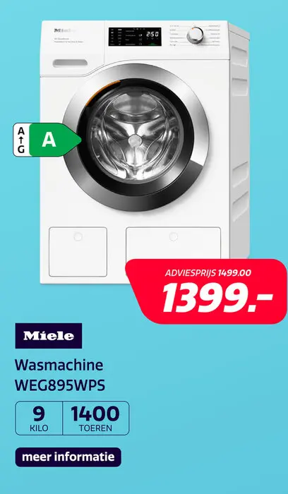 Aanbieding: Miele WEG 895 WPS Excellence PowerWash