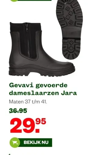 Aanbieding: Gevavi gevoerde dameslaarzen Jara