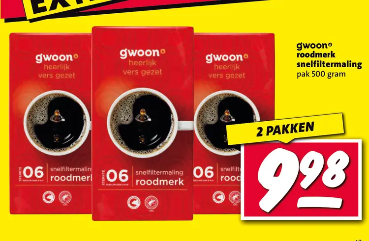 Aanbieding: snelfiltermaling