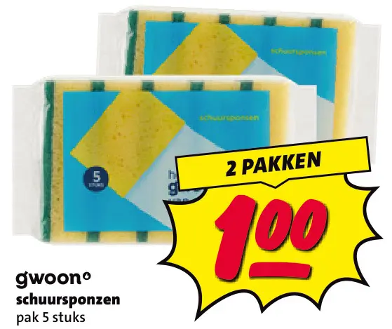 Aanbieding: Schuursponzen