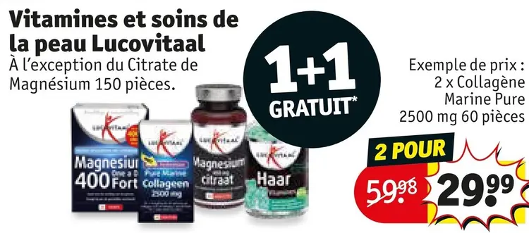Offre: Vitamines et soins de la peau