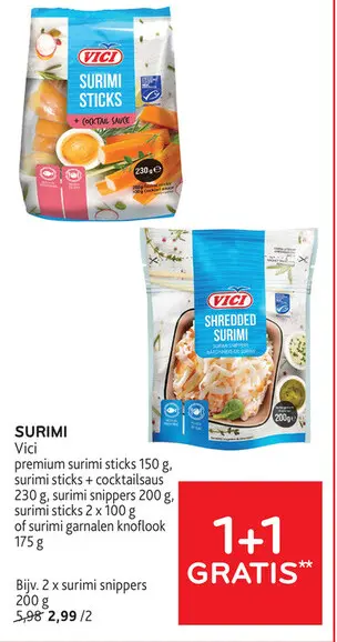 Promotie: Surimi