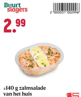 Aanbieding: zalmsalade van het huis