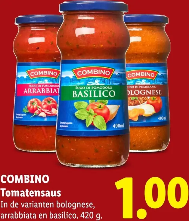 Aanbieding: Combino Tomatensaus