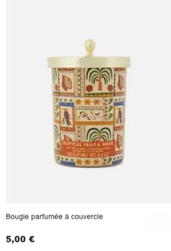 Offre: Bougie parfumée à couvercle