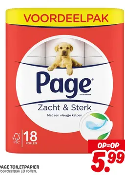 Aanbieding: Page toiletpapier
