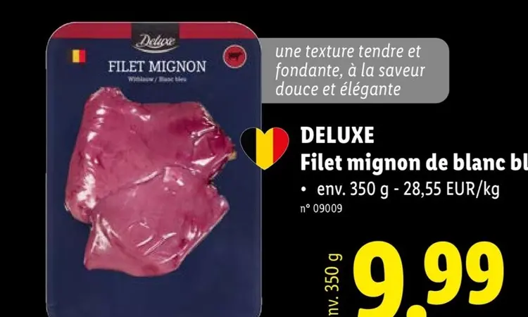 Offre: Deluxe Filet mignon de blanc bleu