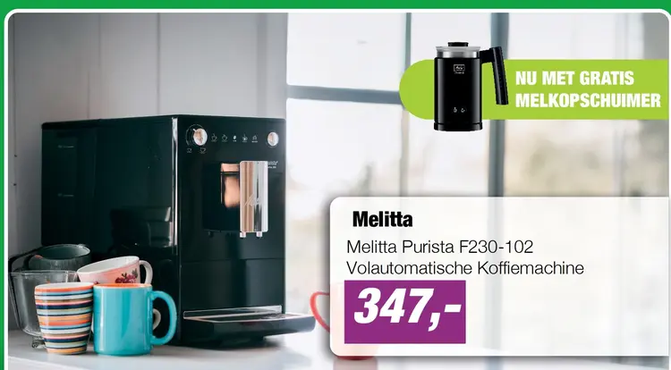 Aanbieding: Melitta Purista F230-102 Volautomatische Koffiemachine
