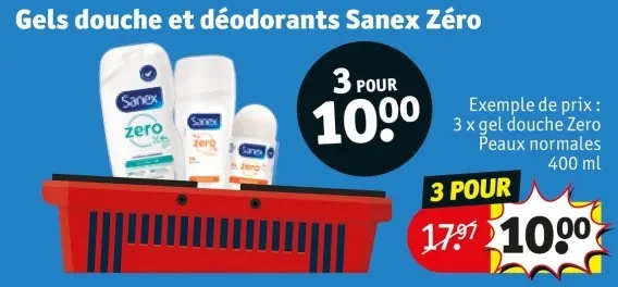 Offre: Gels douche et déodorants