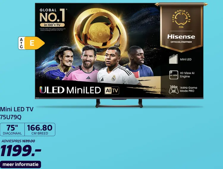 Aanbieding: Hisense 75U79Q