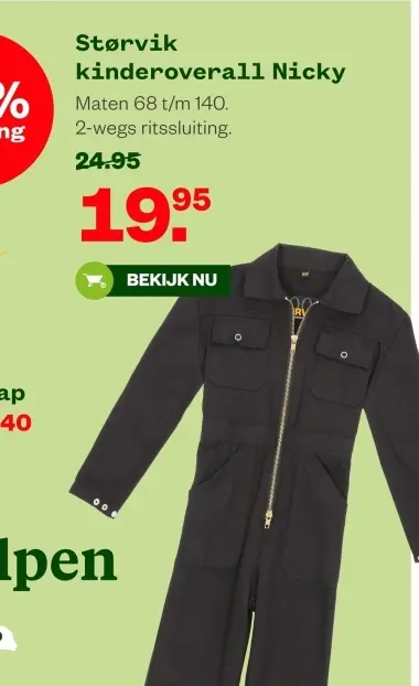 Aanbieding: Størvik kinderoverall Nicky