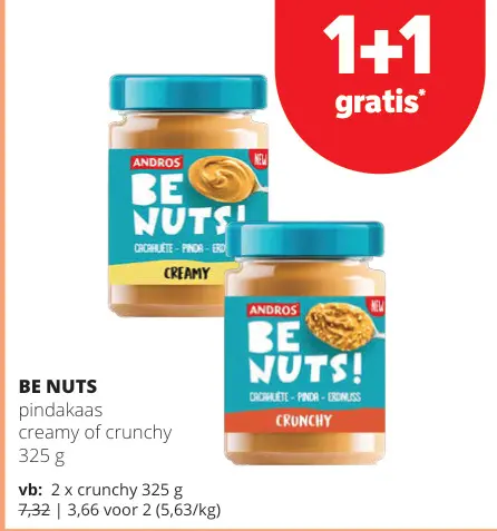 Promotie: Be Nuts pindakaas
