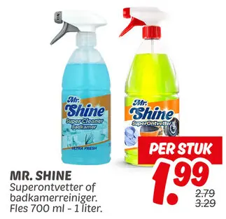 Mr. Shine Superontvetter of badkamerreiniger