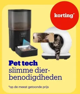 Promotie: Pet tech slimme dierbenodigdheden