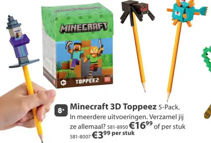 Aanbieding: Minecraft 3D Toppeez