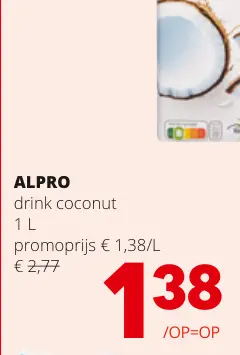 Promotie: drink coconut
