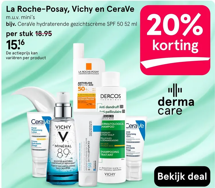 Aanbieding: La Roche-Posay, Vichy en CeraVe