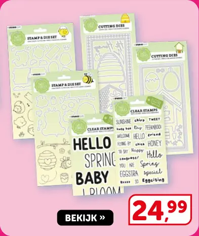 Promotie: Stamp & Die Set, Cutting Dies, Clear Stamps