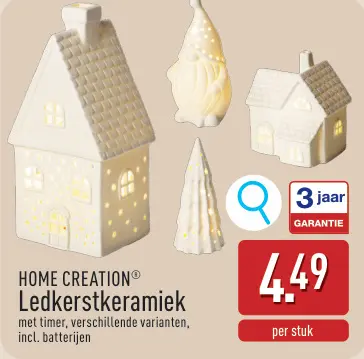 Aanbieding: Ledkerstkeramiek