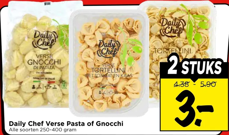 Aanbieding: Verse Pasta of Gnocchi