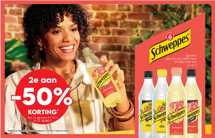 Promotie: Schweppes Agrumes, Agrumes Zero, Indian Tonic