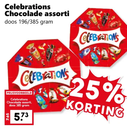Aanbieding: Celebrations Chocolade assorti