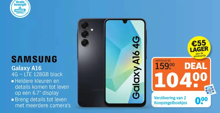 Aanbieding: Samsung Galaxy A16 4G - LTE 128GB black