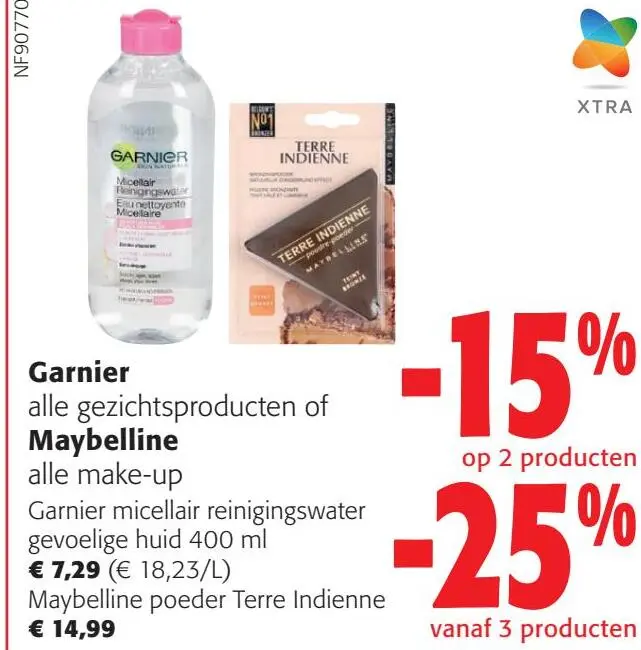 Aanbieding: Garnier, Maybelline