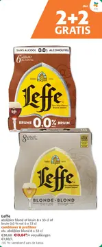 Aanbieding: Leffe abdijbier blond of bruin