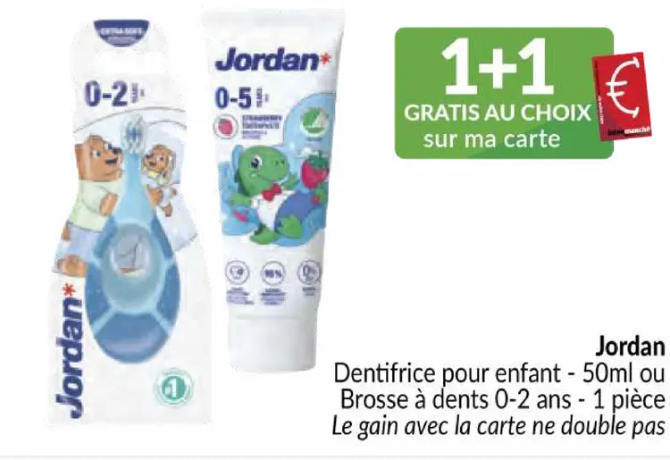 Offre: Dentifrice pour enfant ou Brosse à dents