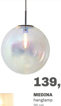 Aanbieding: Hanglamp Medina Disco 30cm