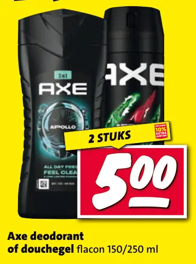 Aanbieding: Axe deodorant of douchegel