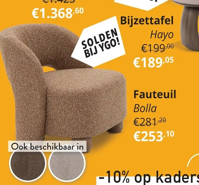 Promotie: Fauteuil Bolla
