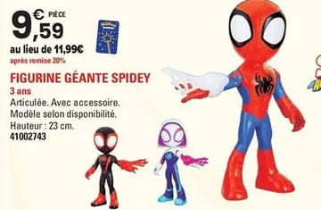 Offre: FIGURINE GÉANTE SPIDEY
