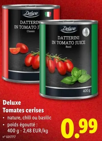 Offre: Deluxe Tomates cerises