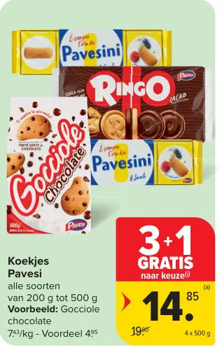 Promotie: Koekjes Pavesi