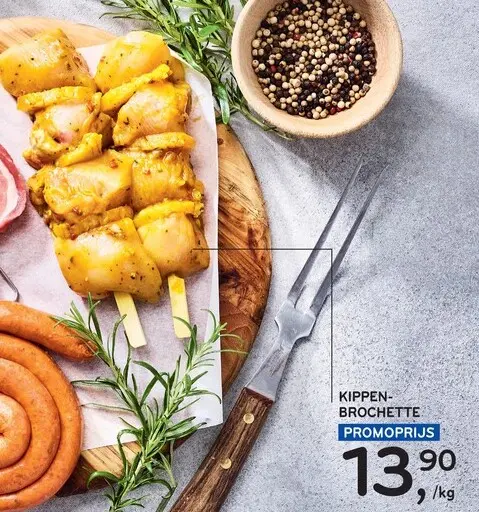 Promotie: Kippen-brochette