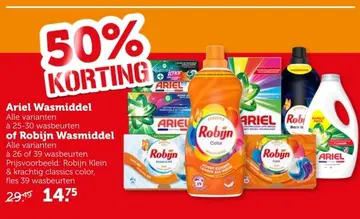 Aanbieding: Ariel Wasmiddel of Robijn Wasmiddel