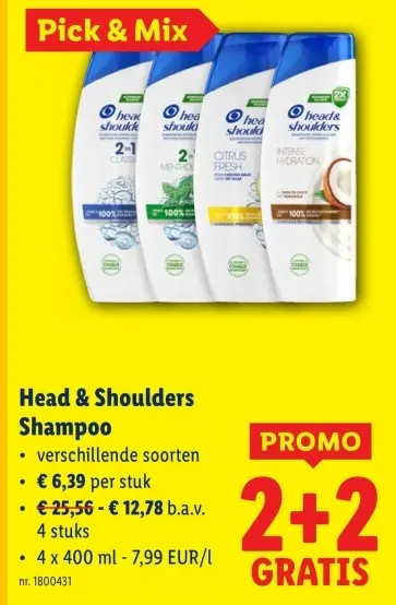 Aanbieding: Head & Shoulders Shampoo
