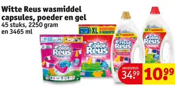 Aanbieding: Witte Reus wasmiddel capsules, poeder en gel