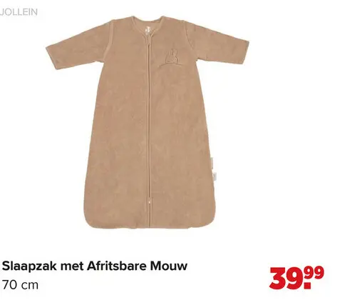 Aanbieding: Slaapzak met Afritsbare Mouw