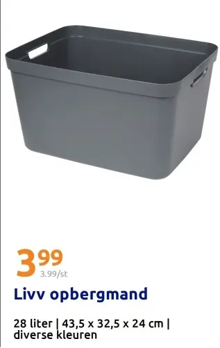 Promotie: opbergmand