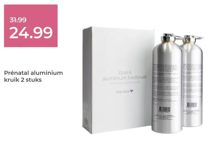 Aanbieding: Aluminium kruik 2 stuks