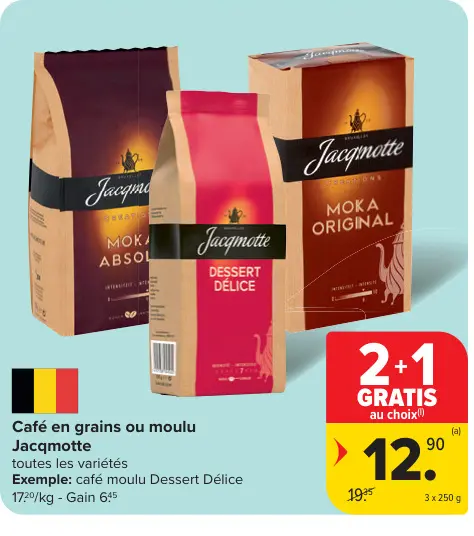 Offre: Café en grains ou moulu