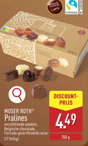 Promotie: Moser Roth® Pralines