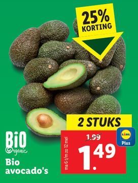 Aanbieding: Bio avocado's