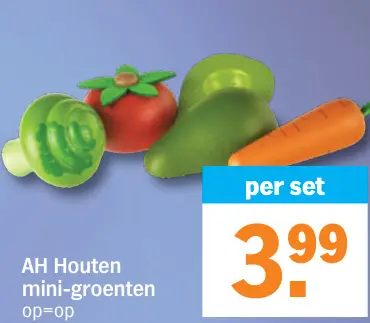 Promotie: Houten mini-groenten