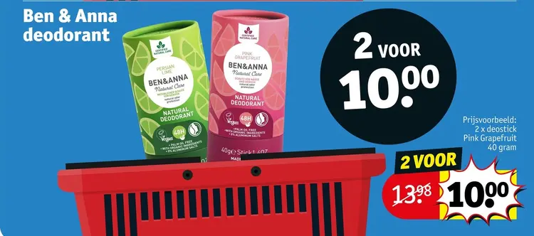 Promotie: Ben & Anna deodorant