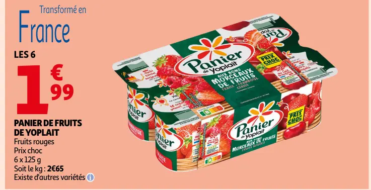 Promotie: Panier de fruits